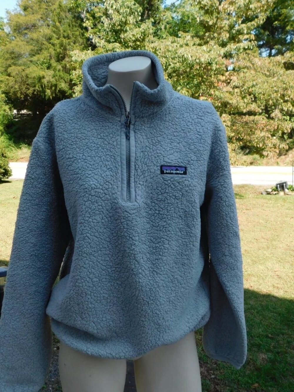 Patagonia Women's Los Gatos 1/4-Zip GRAY GREY Fleece Pullover Small